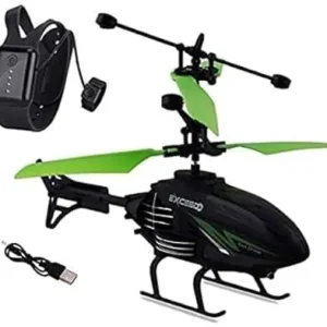 Flying Helicopter with Hand Induction Watch