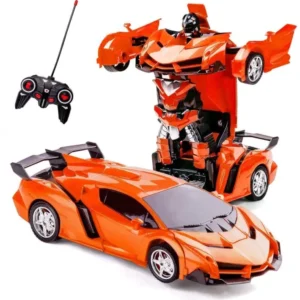Transformer Car Remote/Control Robot Car.Independent 2.4G Robot Deformation RC Car Toy with One Key Transformation & 360 Speed Drifting 1:18 Scale