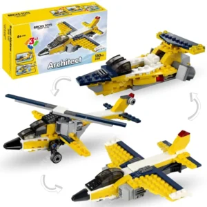 3 in 1 Architect Series Super Airplane Building Block Toy Set