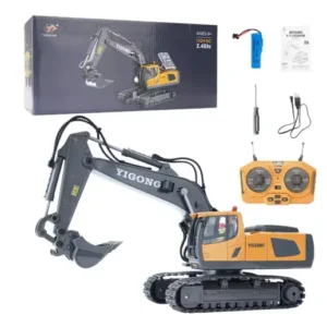 RC Excavator 1:20 Scale Remote Control Truck 2.4G High-Speed Engineering Vehicle with Lights & Sound